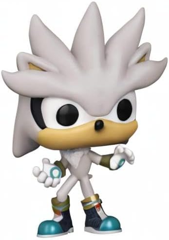 Sonic The Hedgehog 30th Anniversary - Silver The Hedgehog Funko Pop! Vinyl Figure (Bundled with Compatible Pop Box Protector Case)