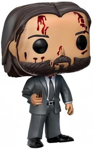 John Wick (Chase): Fun ko Pop! Movies - Figura de vinilo y 1 protector gráfico compatible (387 - 12535 - B)