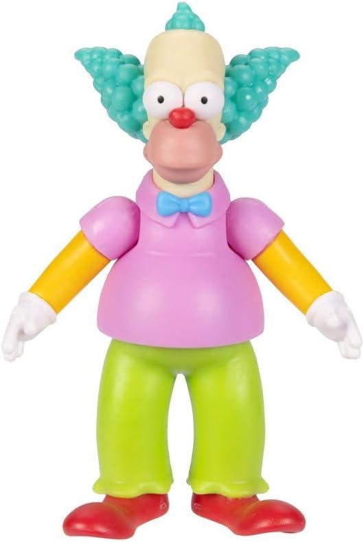 Los Simpsons - Figura articulada de 6,3 cm - Figuras de Krusty el payaso