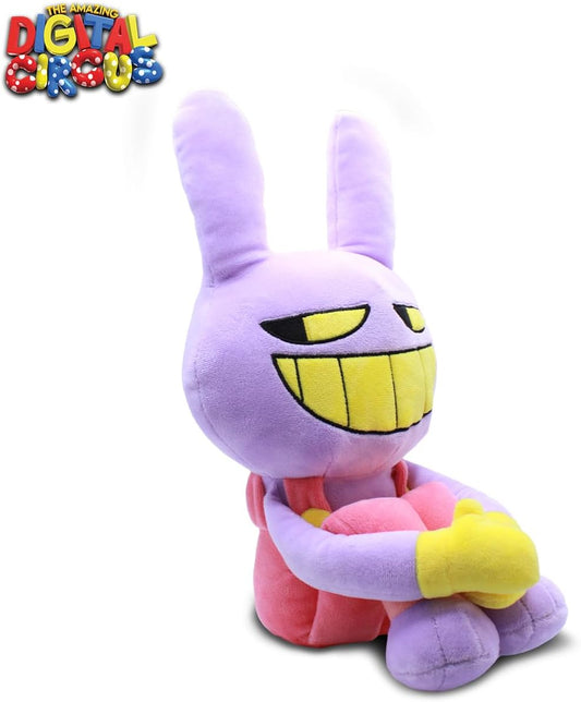 Just Toys LLC The Amazing Digital Circus - Juguete de Peluche Jax de 25 centimetros, con Licencia Oficial, ultrasuave y Coleccionable (Pomni, Jax, Gangle, Gummigoo)
