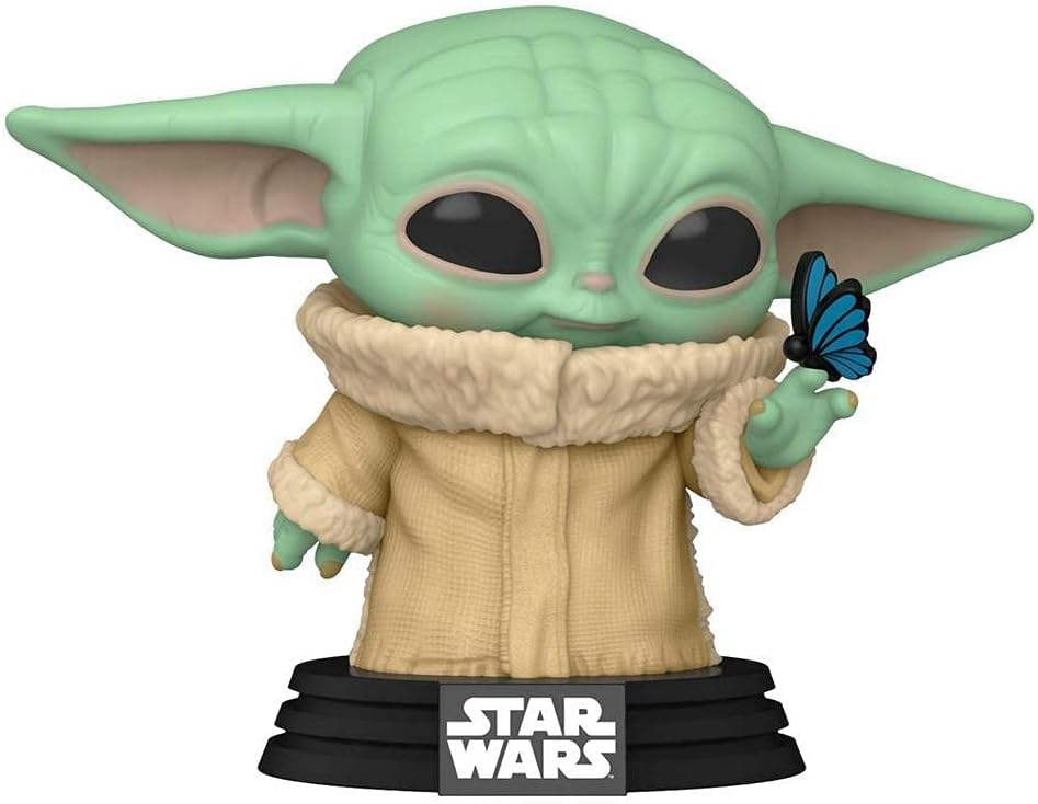 Pop Funko Star Wars The Mandalorian The Child Grogu con Mariposa 468 Exclusivo Bobblehead