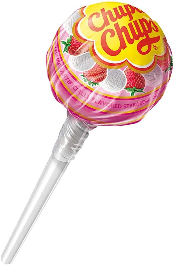 Chupa Chups Lollipops - Sabor a yogur (40 ct. Bolsa) sin grasa.
