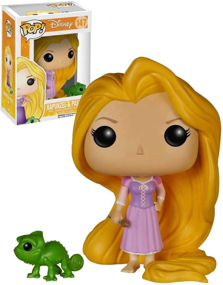 Disney Princess: Tangled - Rapunzel & Pascal Funko Pop! Figura de vinilo (unida con funda protectora compatible para Pop Box)