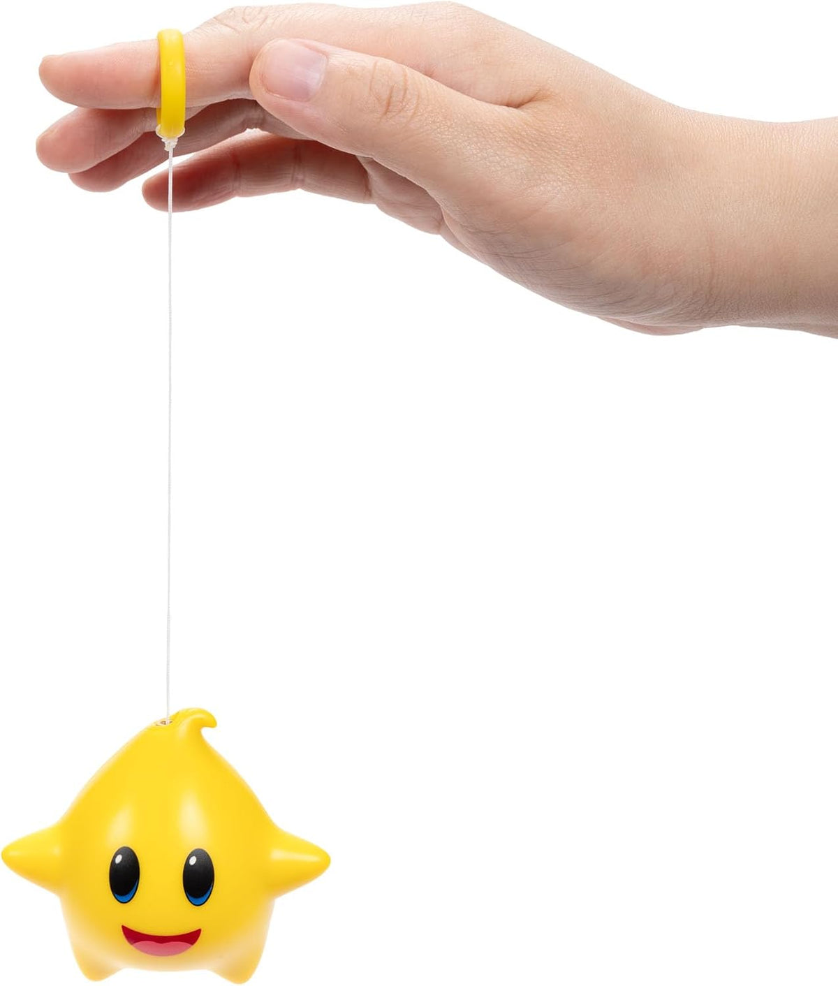 Jakks Pacific Super Mario Galaxy Movie Set 3 Luma Star Yo-Yo Azul, Verde y Amarillo, Brillan en la Oscuridad, Retráctiles, +3 Años