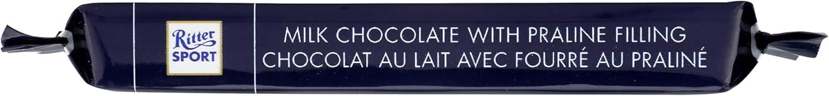 RITTER SPORT - Barra de chocolate MLK NOUGAT-PRALINE