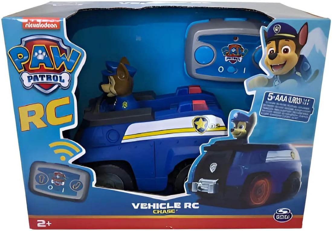 Paw Patrol Vehículo a Control Remoto de Chase, para Niños de 2 Años en Adelante