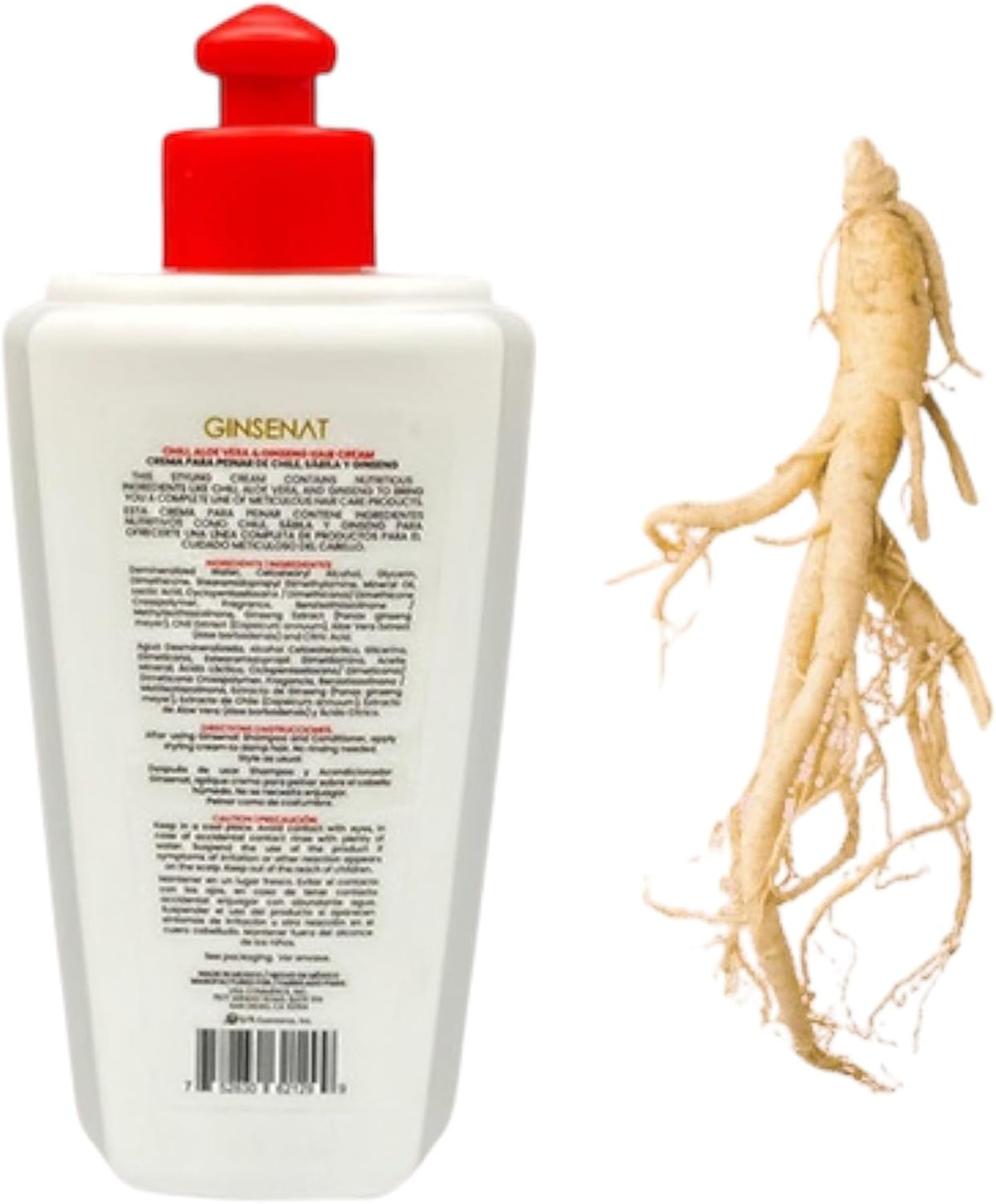 GINSENAT Crema para Peinar Chile 300ml Chile Sabila Ginseng