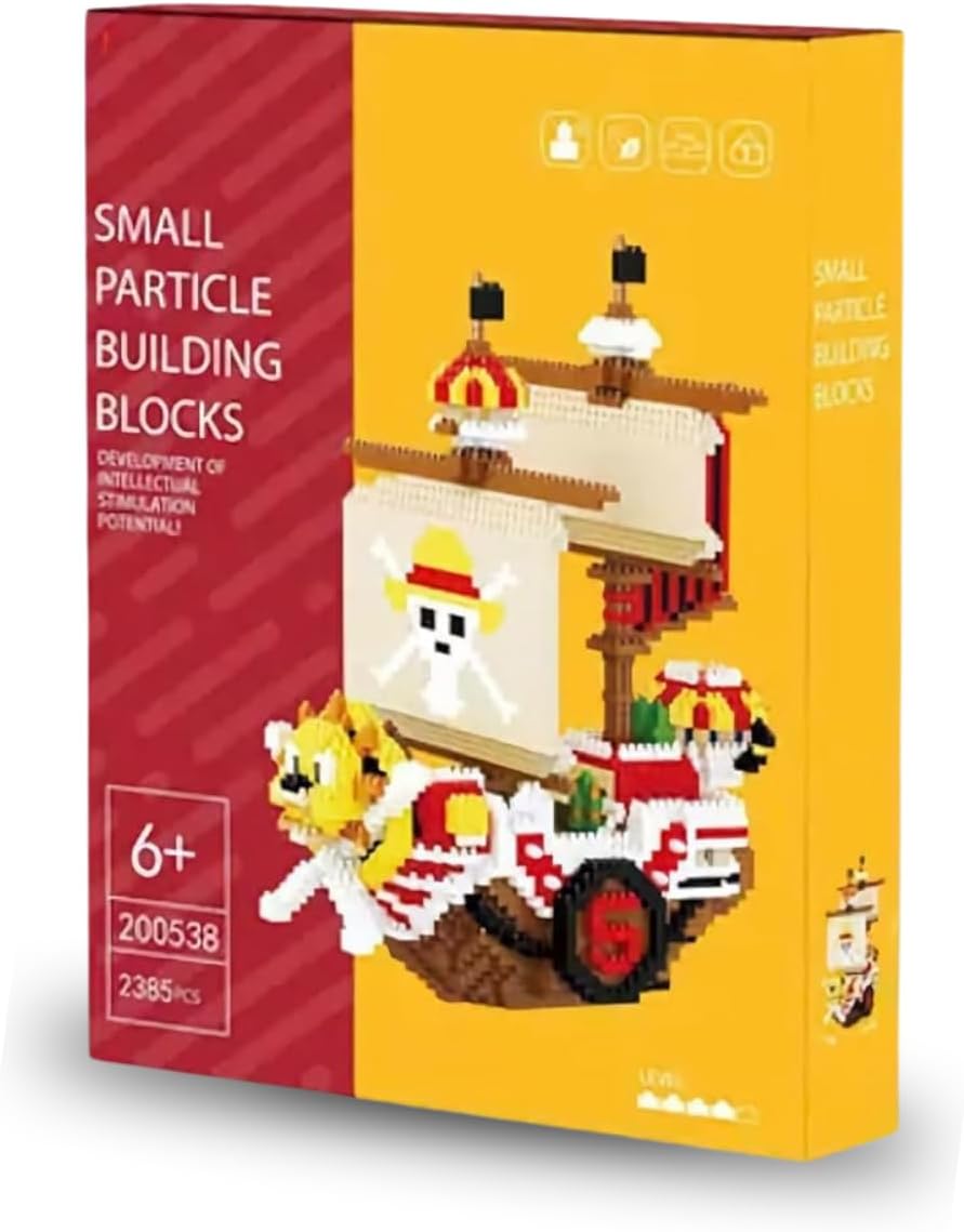 Raspattos Barco Monkey de Luffy One Piece niños y Adultos Kit construccion Bloques Alta Calidad Anime