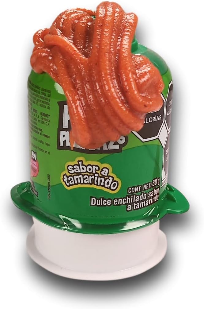 PELON PELONAZO - PELON PELO RICO GRANDE - DULCE ENCHILADO SABOR TAMARINDO - 4 PIEZAS, 80 g (Paquete de 4)
