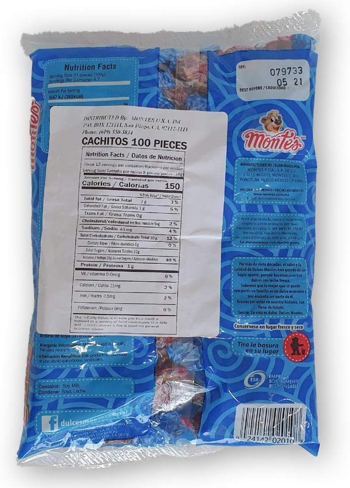 Cachitos Chicloso Montes (Chocoalte, 470GR)