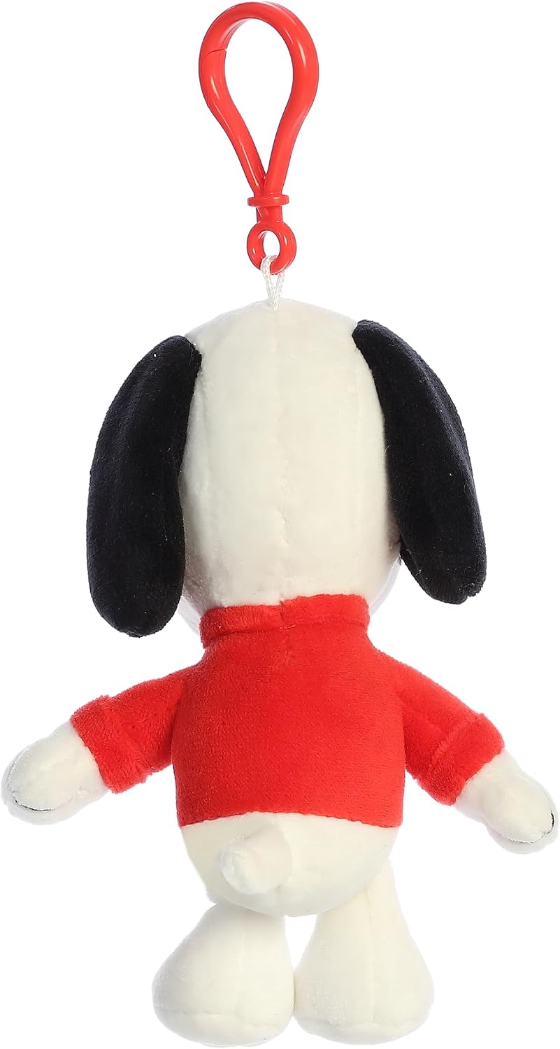 Aurora Adorable Peanuts Joe - Peluche con Clip - Juguetes con Licencia Oficial para Todos los fanáticos de Snoopy - Regalo nostálgico para Adultos y Celebraciones de cumpleaños, Color Blanco 5
