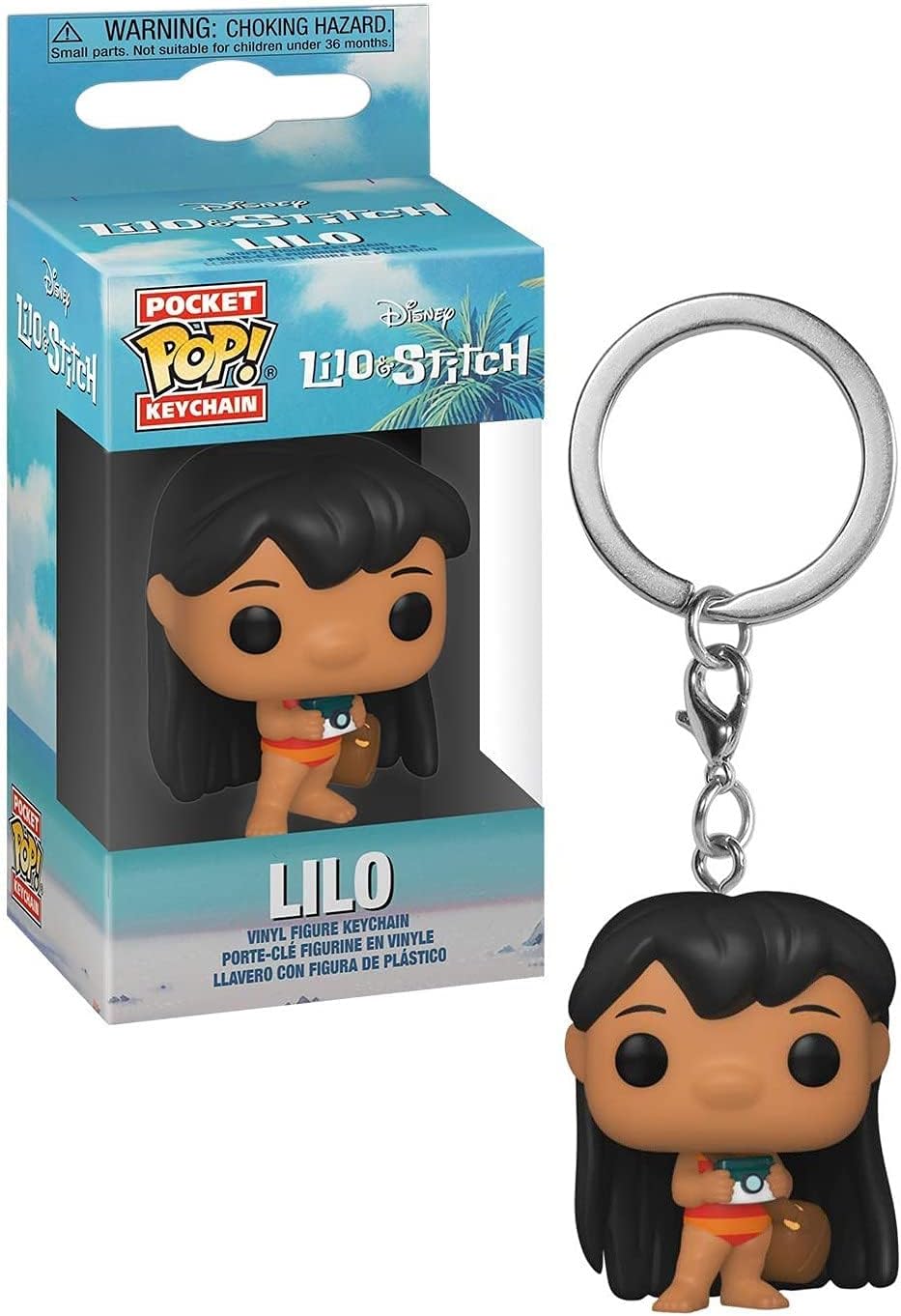 Funko Pop! Keychain: Lilo and Stitch - Lilo with Camera - Disney: Lilo & Stitch - Minifigura de Vinilo Coleccionable Llavero Original - Relleno de Calcetines - Idea de Regalo - Mercancia Oficial