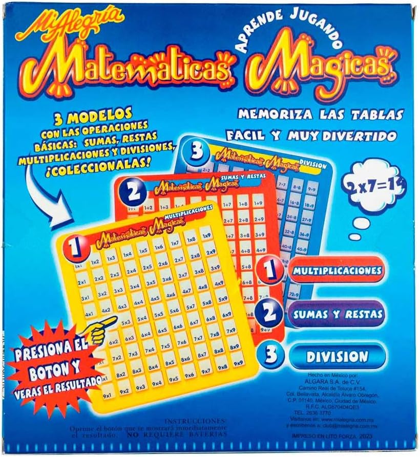 Mi Alegria Juego Tablas de Multiplicar