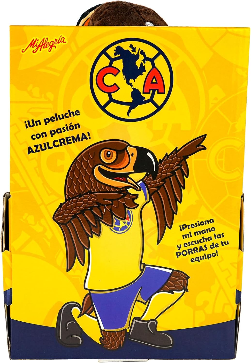 Mi Alegria Peluche Grande Mascota de Futbol Aguila con Sonido