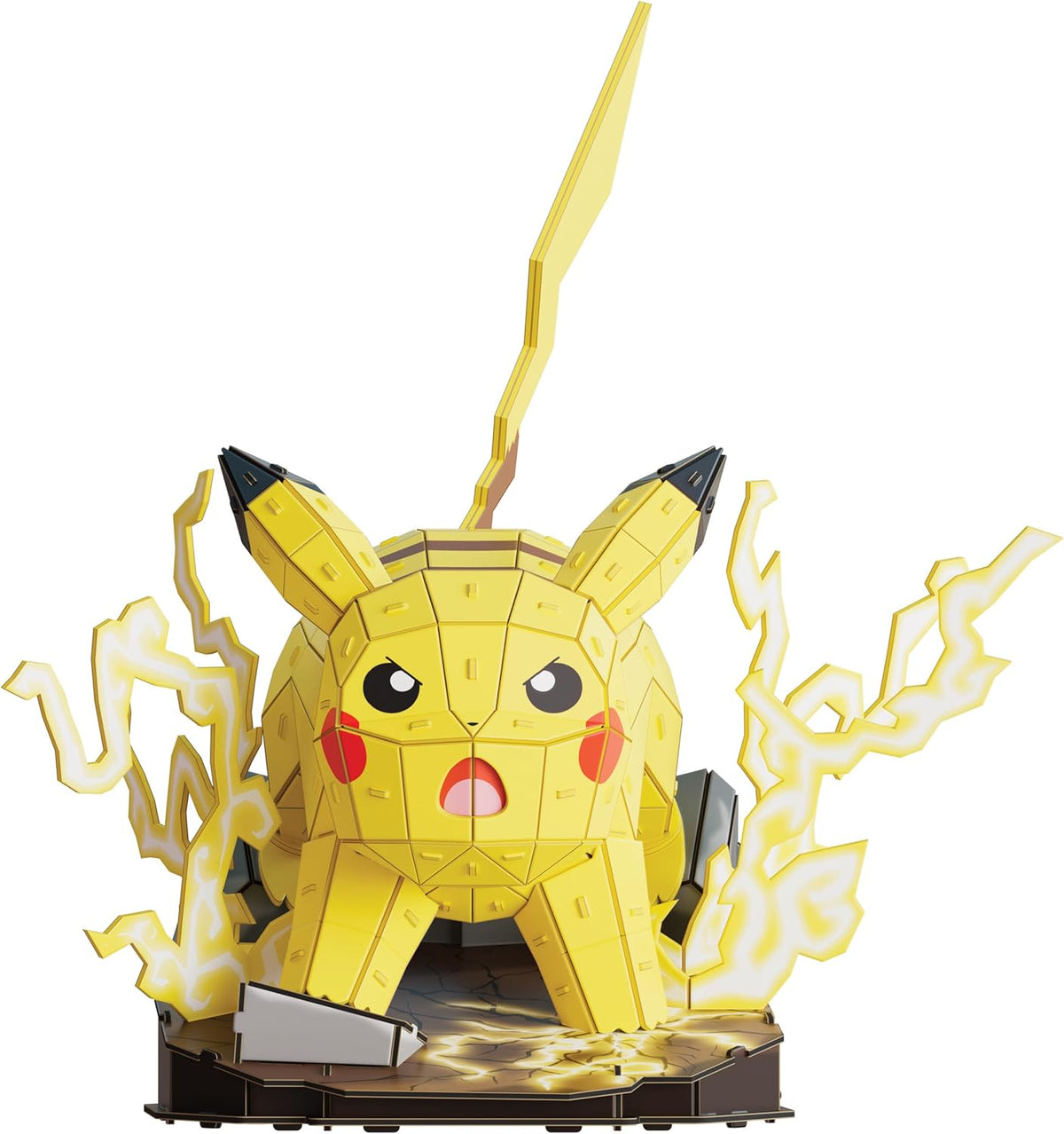 4D Build, Pikachu de Pokémon en 3D, coleccionables de Pokémon, Rompecabezas para Adultos, Juguetes de construcción, Rompecabezas en 3D para Adultos y Adolescentes, 201 Piezas, a Partir de 12 años