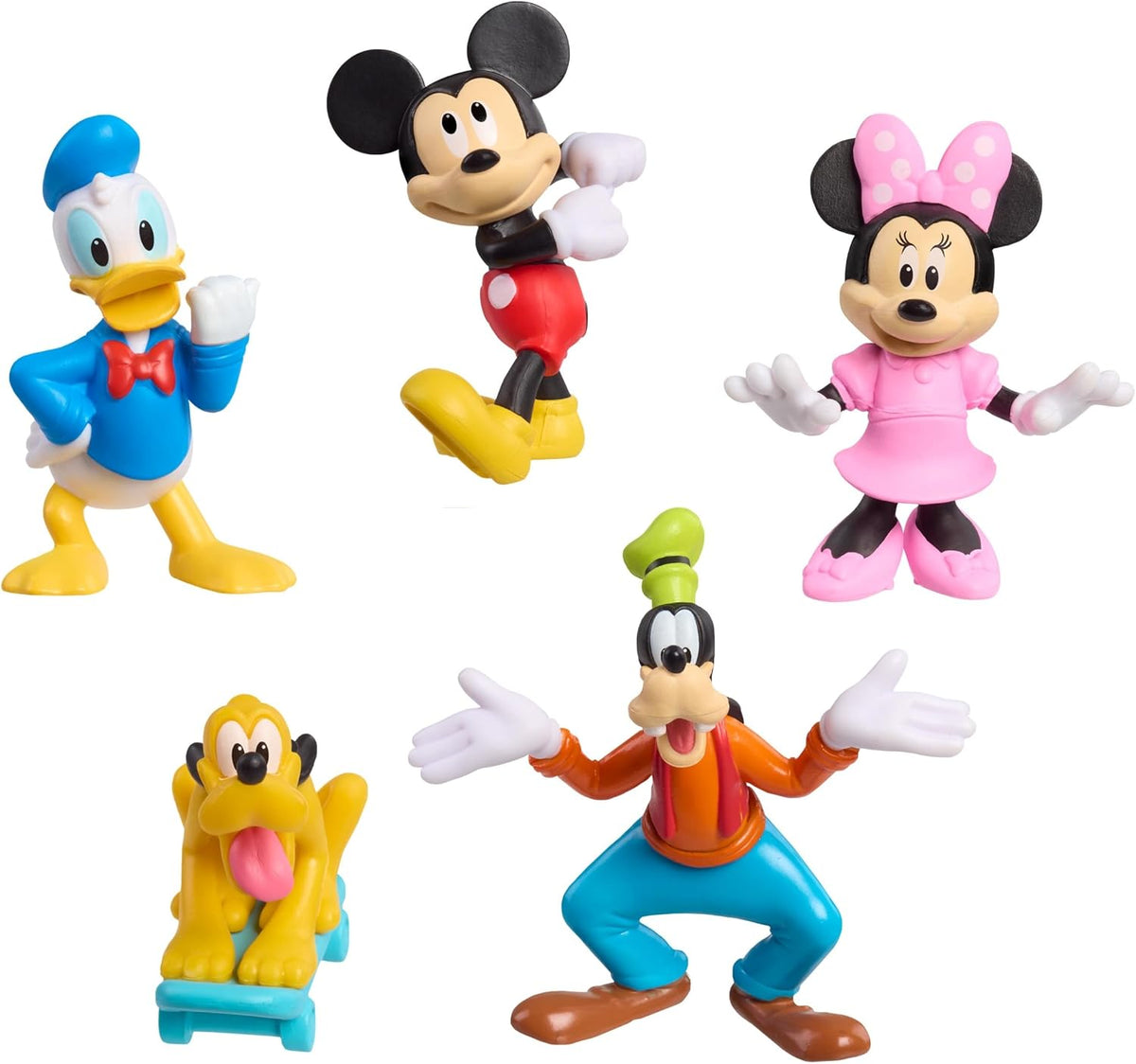 Just Play Paquete de 5 Figuras coleccionables Mickey Mouse de Disney Junior, de 7,6 cm, Juguetes para niños a Partir de 3 años