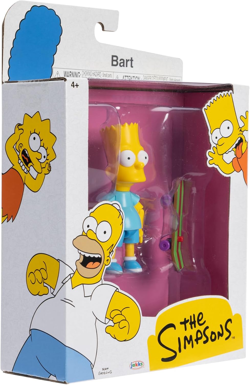 Jakks Pacific Figura de Acción Bart Simpson 3.75 Pulgadas