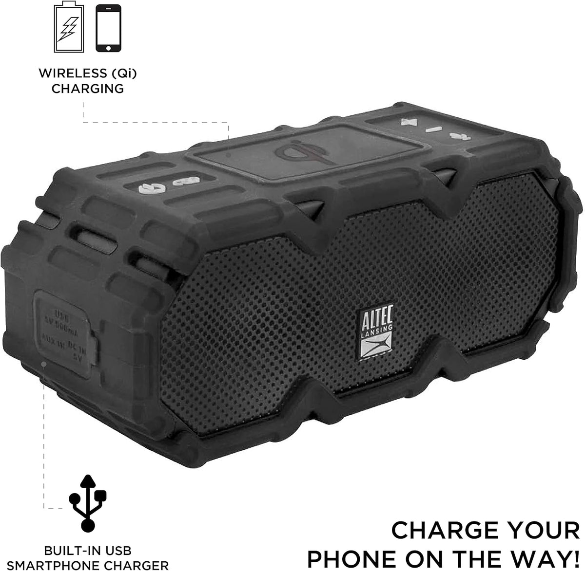 Altec Lansing IMW580-BLKC-SA Bocina Life Jacket Jolt, Color Negro