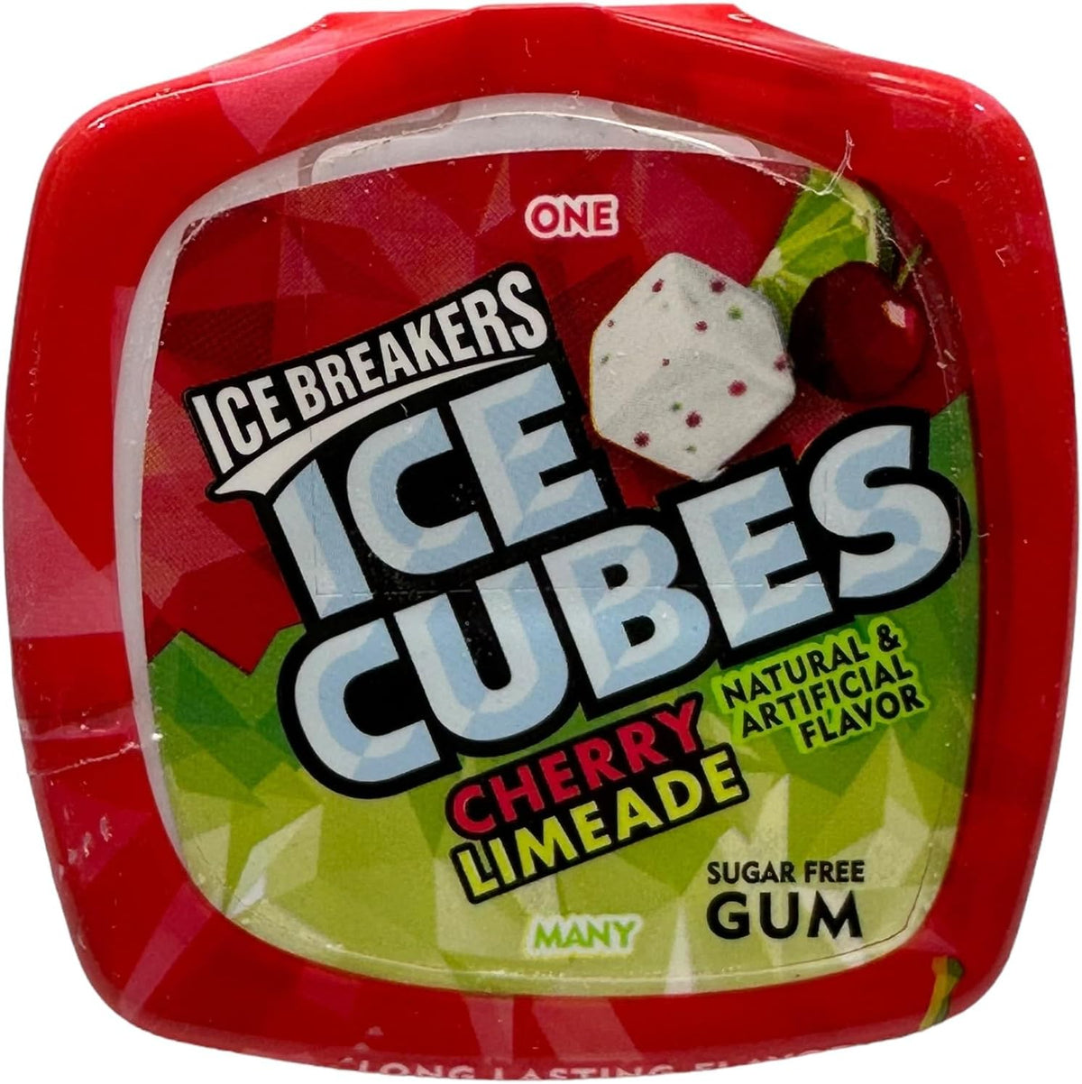 Ice Breakers - Cubos de Hielo sin Azúcar, Lima de Cereza, (3) Botellas de 40 Unidades y Tarjeta de Recetas Thisnthat