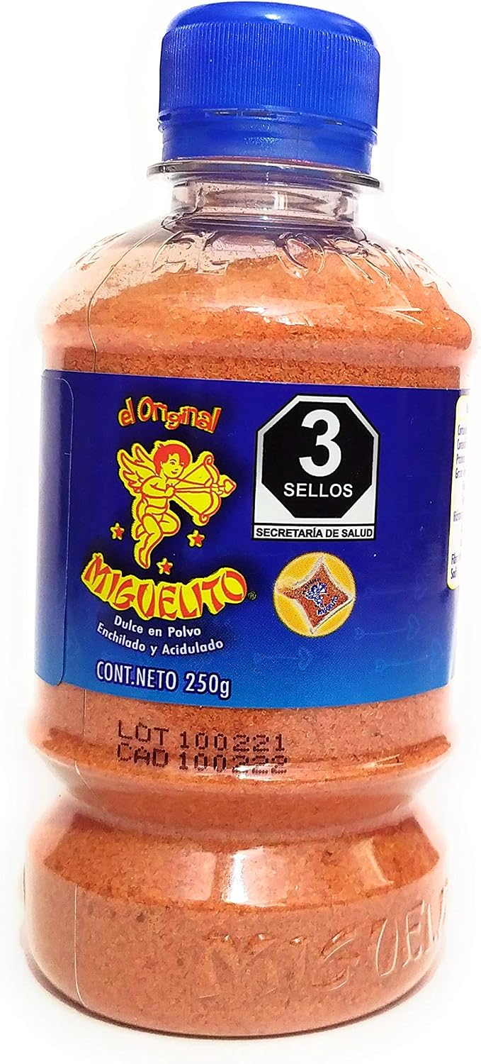Miguelito Botellin en Polvo, Azúcar, salada, enchilada, acidulada - 250 gr, 2 frascos