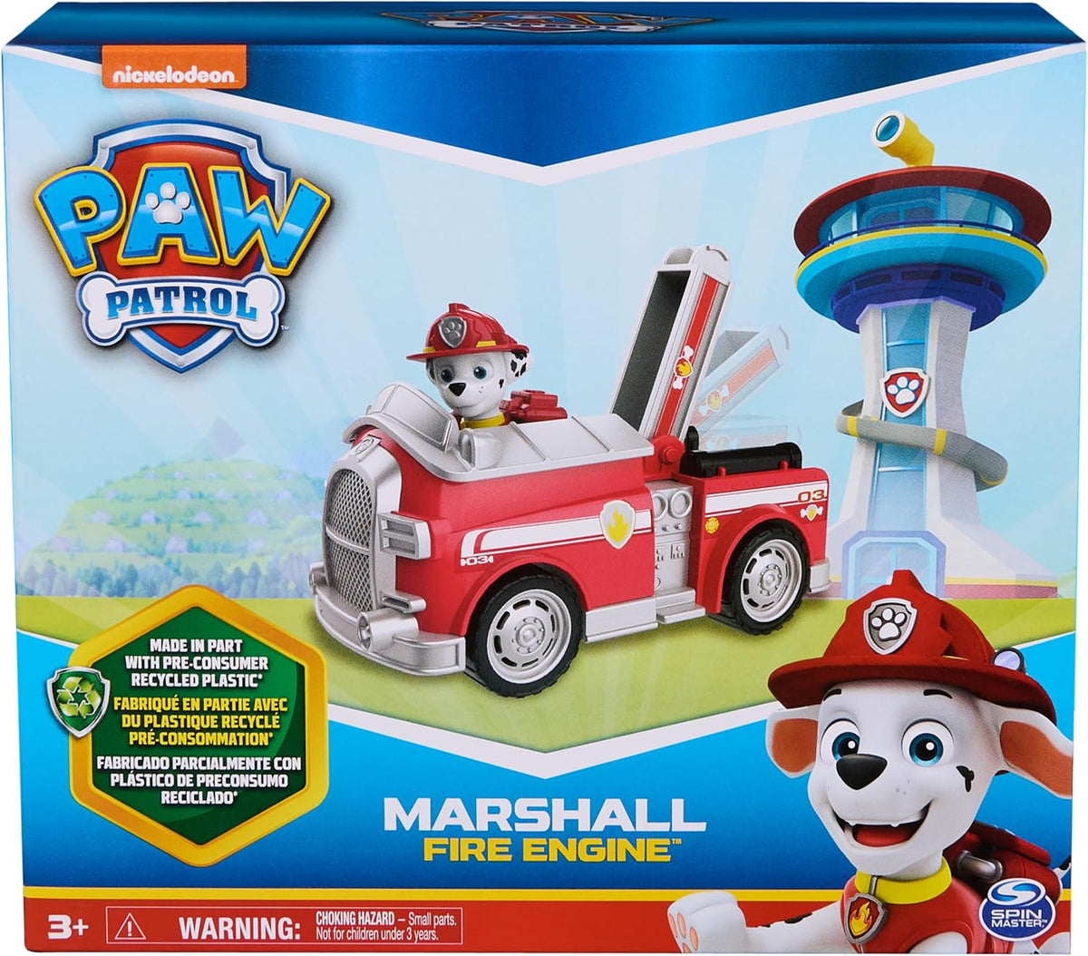 Paw Patrol, camión de Juguete con Figura de acción Coleccionable, Juguetes para niños con mentalidad sostenible para niños y niñas a Partir de 3 años