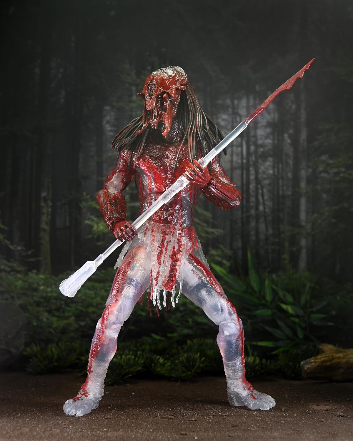 NECA Feral Depredador Figura de acción con Sangre de Presa 18 cm