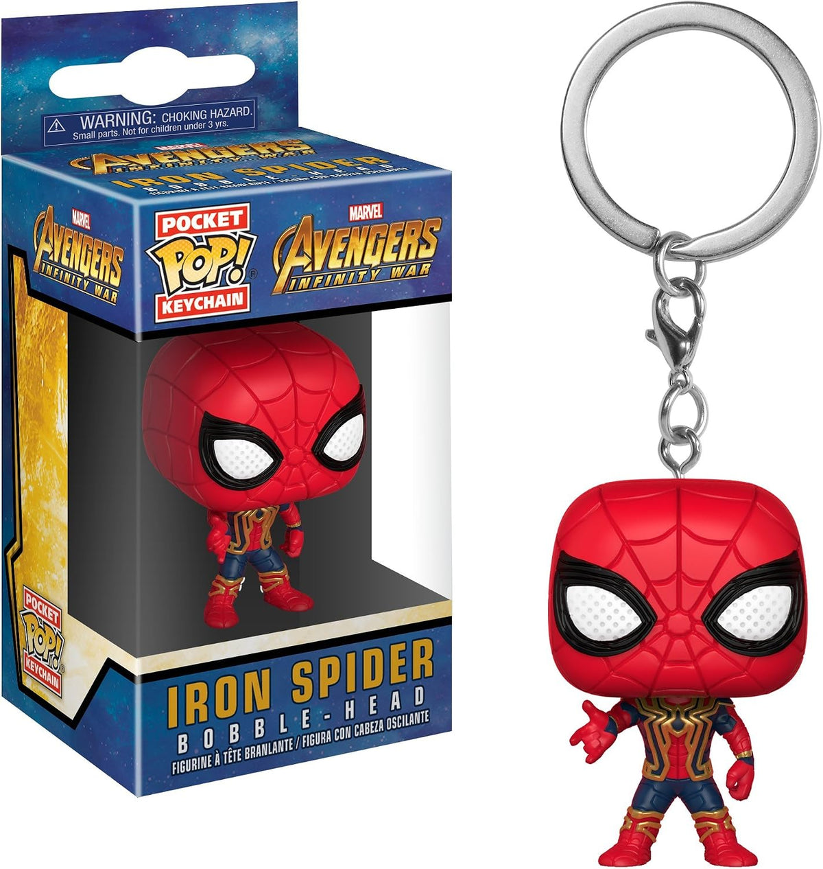 Funko Keychain Avengers Infinity War - Iron Man, Multicolor