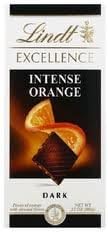 Lindt Excellence Bar (Chocolate Oscuro Intense Orange) - Pack de 4