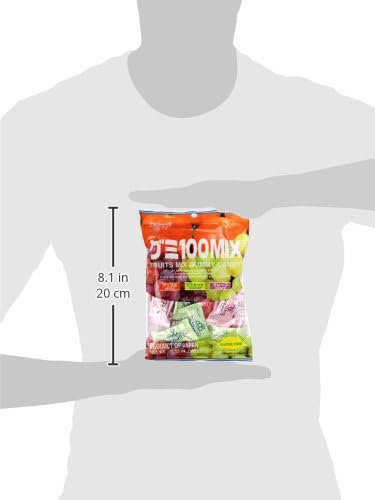 Kasugai Fruits Mix Gummy Candy (Gomitas sabor Fresa, Uva Verde y Morada