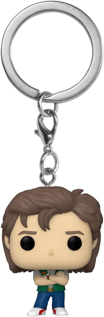 Funko Pop! Keychain: Stranger Things - Steve Harrington- Minifigura de Vinilo Coleccionable Llavero Original - Relleno de Calcetines - Idea de Regalo - Mercancia Oficial - TV Fans