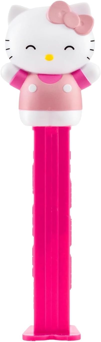 PEZ Dispensador de dulces de Hello Kitty | Dispensador de dulces rosa de Hello Kitty con recargas | Regalos y bolsas sorpresa para fiestas de Hello Kitty