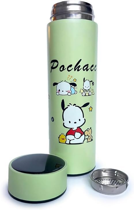 Ult Termo de Acero Inoxidable de Pochacco Termo bonito aislante de bebidas frias y calientes de Pochacco Sanrio