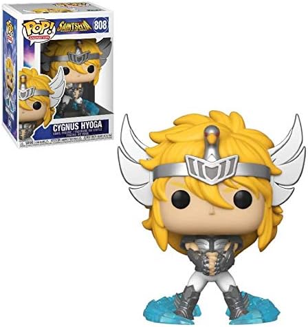 POP Saint [Seiya]: Caballeros del Zodiaco - Figura de vinilo de Cygnus Hyoga Funko (incluida con funda protectora de caja compatible)