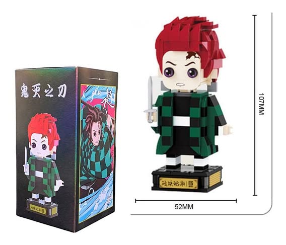 ULT Tanjiro Kamado Demon Slayer Kimetsu No Yaiba Bloques de construccion Figura de Coleccion 313 Piezas Gold Edition - imagen