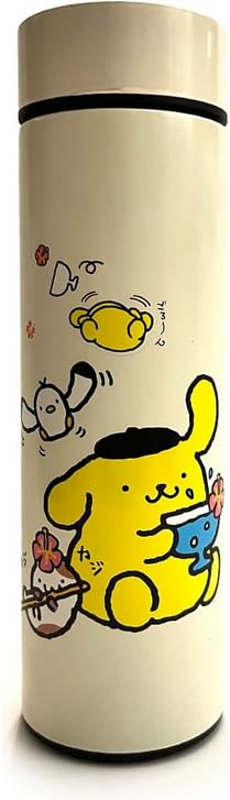 Ult Termo de Acero Inoxidable de Pompompurin Termo bonito aislante de bebidas frias y calientes de Pompompurin Sanrio - image