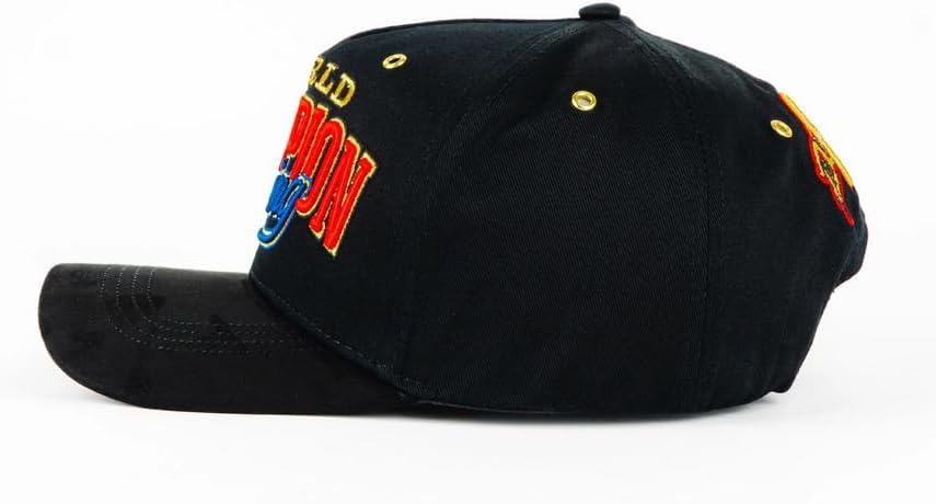 Genérico Gorra Premium World Champion Boxing WBC x Canelo Álvarez, Negro, Ajustable, Bordado Multicolor