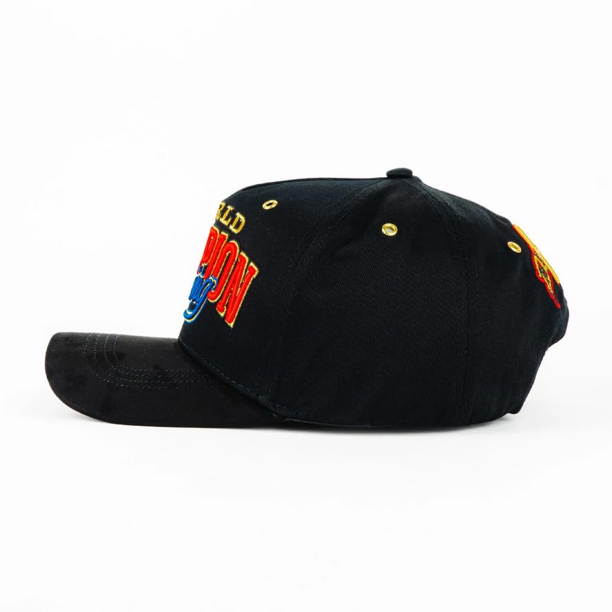 Genérico Gorra Premium World Champion Boxing WBC x Canelo Álvarez, Negro, Ajustable, Bordado Multicolor - imagen 3