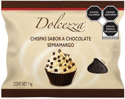 Generico Chispas Sabor a Chocolate Semiamargo, 1 kg, Ideales para Repostería