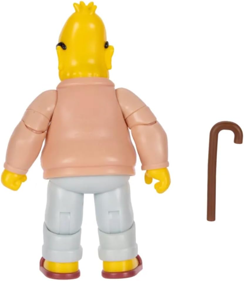 The Simpsons Cifras de acción de 5 Pulgadas con bastón de Abuelo Simpson