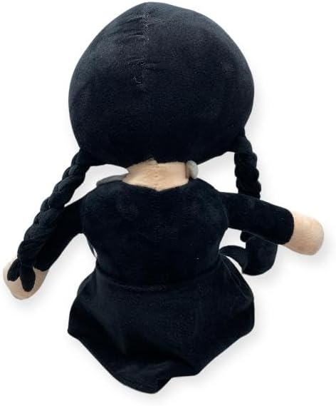 Raspattos muñeca de Peluche Personaje Merlina Adams The Family La pelicula Serie Addams para niños y niñas Halloween Wednesday Fiesta Familiar Addams Academia Halloween Cosplay