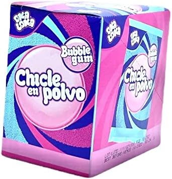 IVG Chicle en Polvo Oka dLoka Bubble Gum Goma de Mascar en Polvo Sabor Frutal Dulces niños niñas fiesta amor amistad navidad divertido exclusivo nuevo delicioso