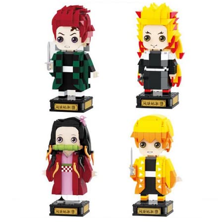 ULT Tanjiro Kamado Demon Slayer Kimetsu No Yaiba Bloques de construccion Figura de Coleccion 313 Piezas Gold Edition - imagen