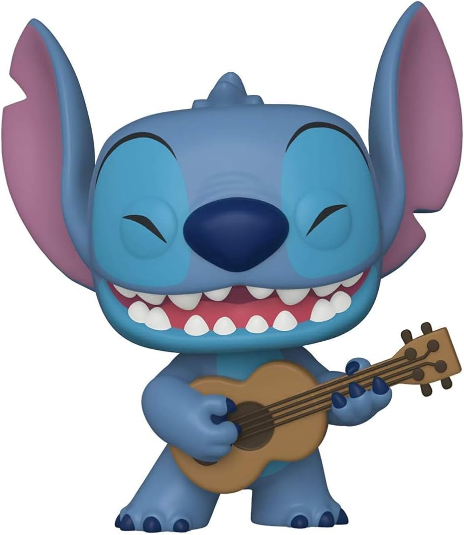 Funko Pop! Disney: Lilo & Stitch – Stitch con Ukelele con funda protectora