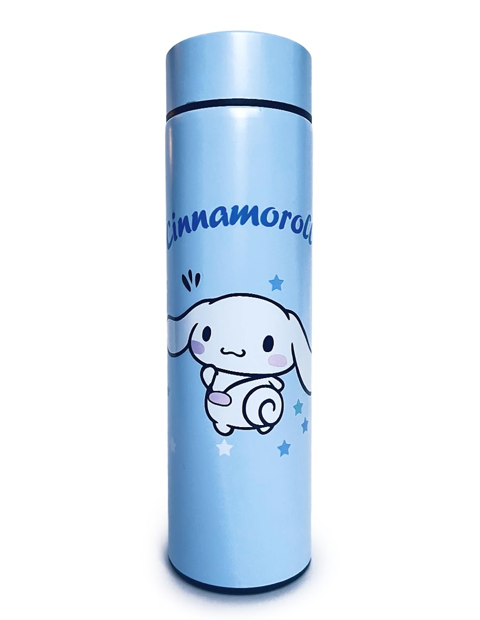 Ult Termo Inteligente de Acero Inoxidable de Cinnamoroll, Termo bonito aislante de bebidas frias y calientes, Pantalla LED Tá