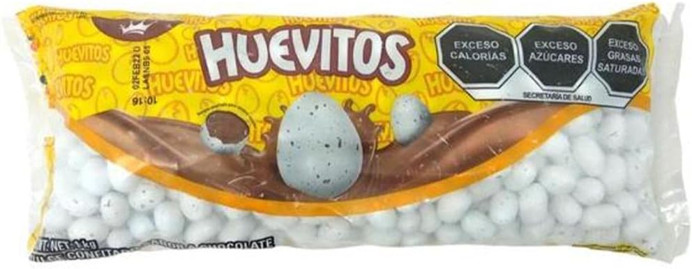 Ricolino - Huevitos, dulce confitado sabor a chocolate, bolsa 1 kg (1000 gramos)