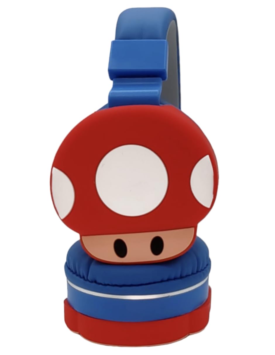Ult Audifonos de Diadema Mario Bros Auriculares con Diseño Clasico de Videojuegos - Azules - imagen 4