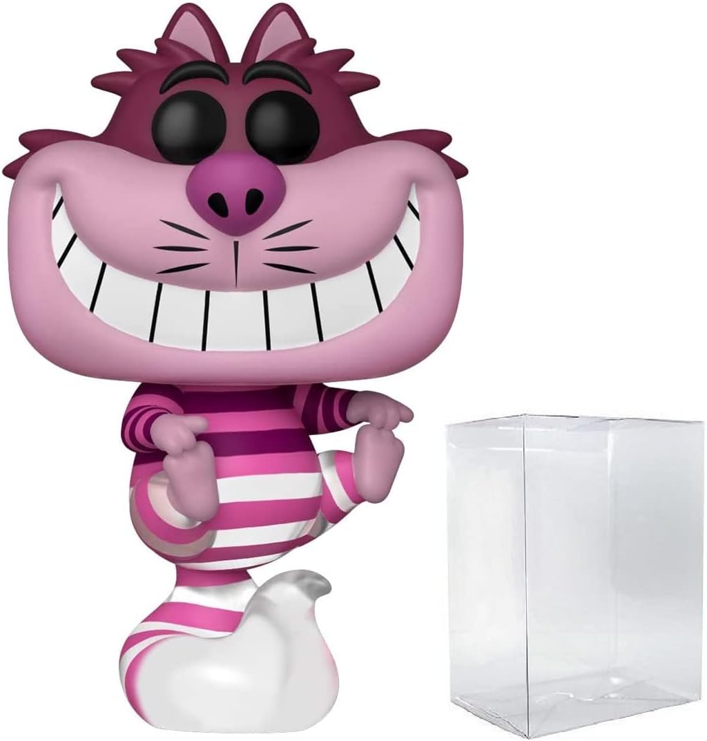 POP Disney: Alicia en el país de las maravillas 70th - Figura de vinilo Funko de gato de Cheshire (incluye funda protectora de caja compatible)