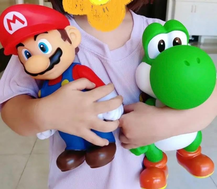 Raspattos Figura Mario Bros Juguete de Coleccion pelicula Calidad y tamaño Premium 20 cm de Alto Envio Express