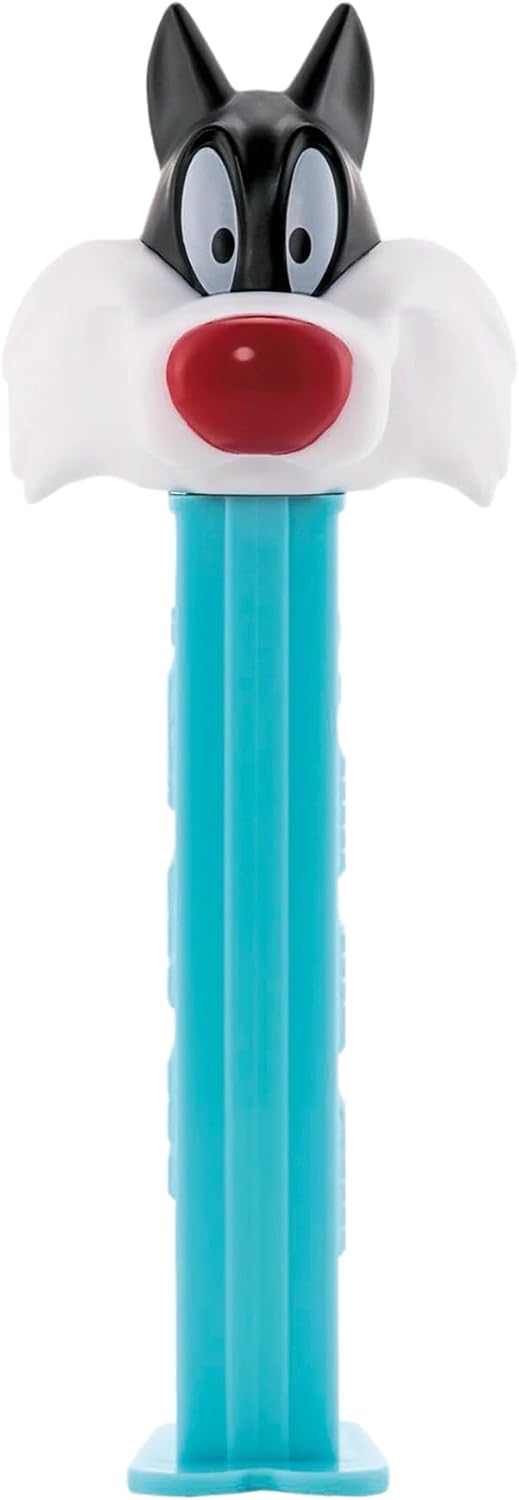 PEZ Set De Regalo Con Dispensador De Dulces De Looney Tunes: Bugs Bunny, Piolín, Silvestre Y El Pato Lucas. Dispensadores De Looney Toons Con Repuestos De Dulces.