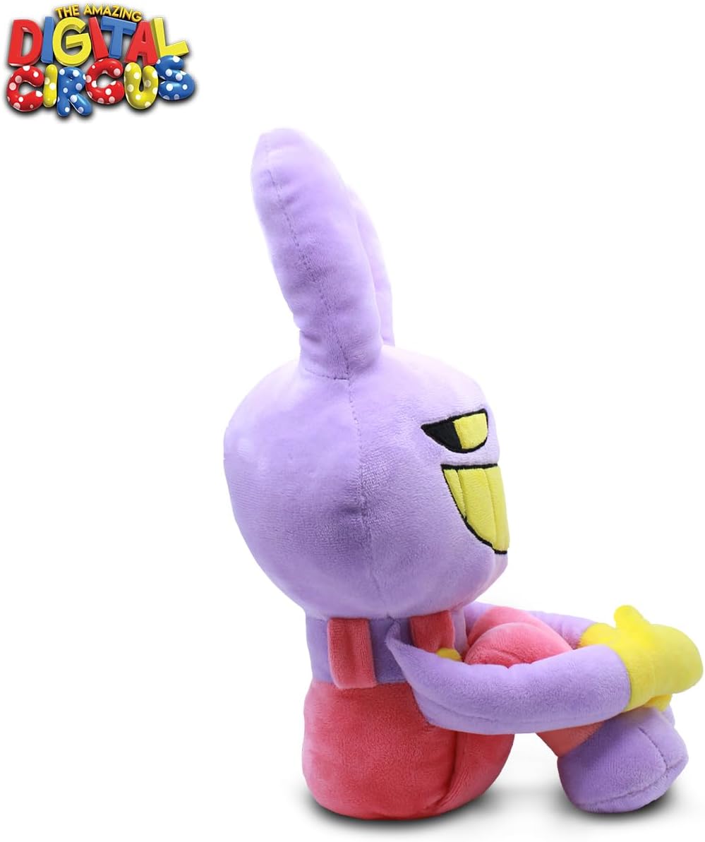 Just Toys LLC The Amazing Digital Circus - Juguete de Peluche Jax de 25 centimetros, con Licencia Oficial, ultrasuave y Coleccionable (Pomni, Jax, Gangle, Gummigoo)